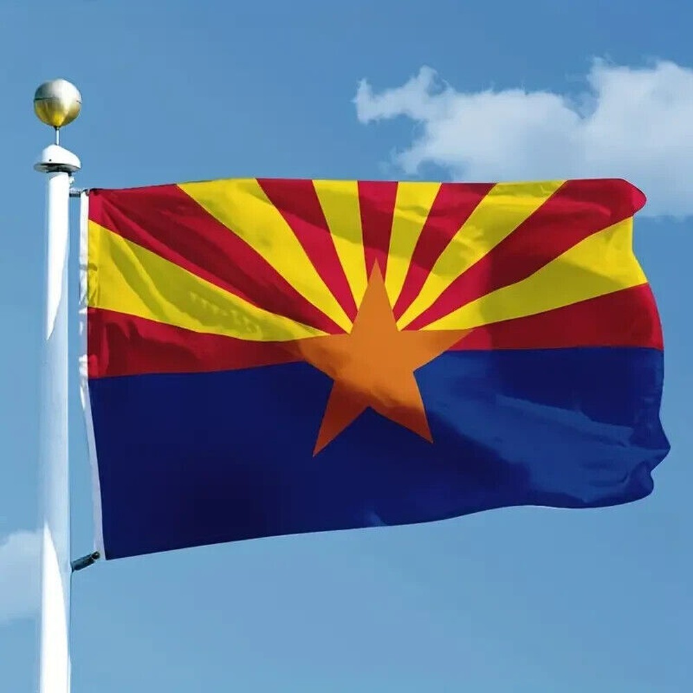 Arizona State Flag Novelty Flag Banner NEW! 3 ft x 5 ft Home & Garden:Yard, Garden & Outdoor Living:Décor:Flags Style Your Walls